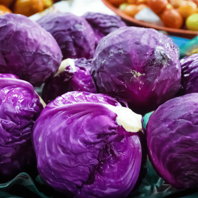 Organic (F2 Hybrid) Purple Cabbage Seeds(Pack Of - 40 Seeds)