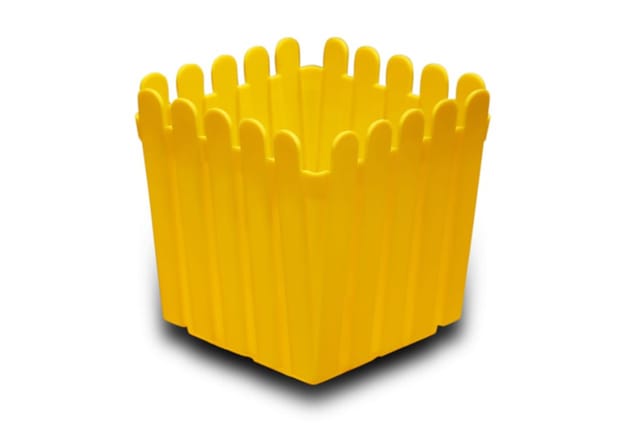 Fence Square Garden Plastic Pot