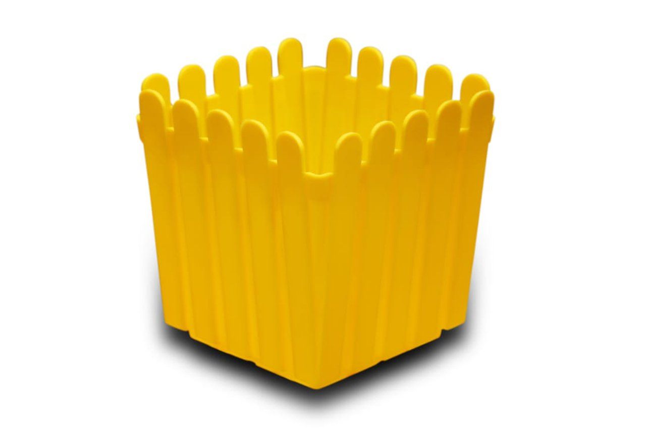 Fence Square Garden Plastic Pot