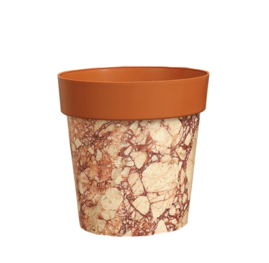 Sole Emperador Designer Plastic Pot