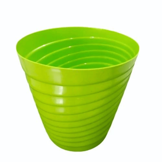 Spiral Desingner Plastic Pot - 6 Inch