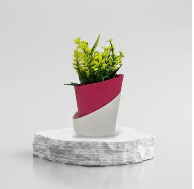 Table Top Collecton Self-watering Pots (magenta) 1 pot of 5- inch