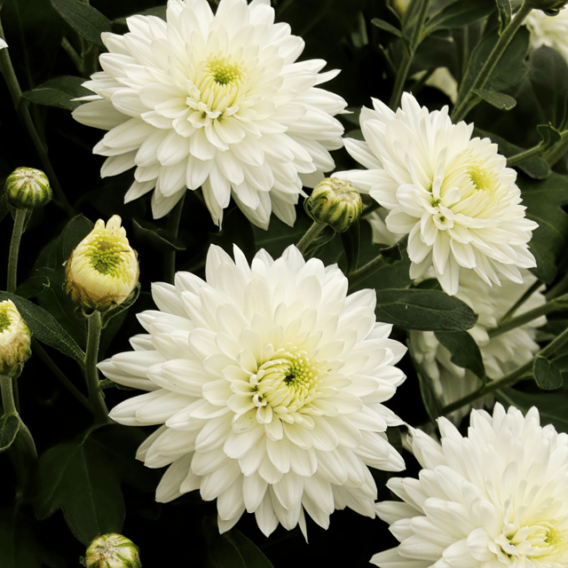 Chrysanthemum / Guldaudi (White) Flower Seed (Pack Of -50 Seeds)