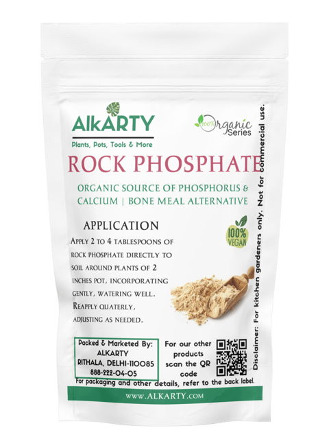 Alkarty Rock Phosphate For Plants Calcium & Phosphorus Needs, Bone Meal Alternative  450 Grams