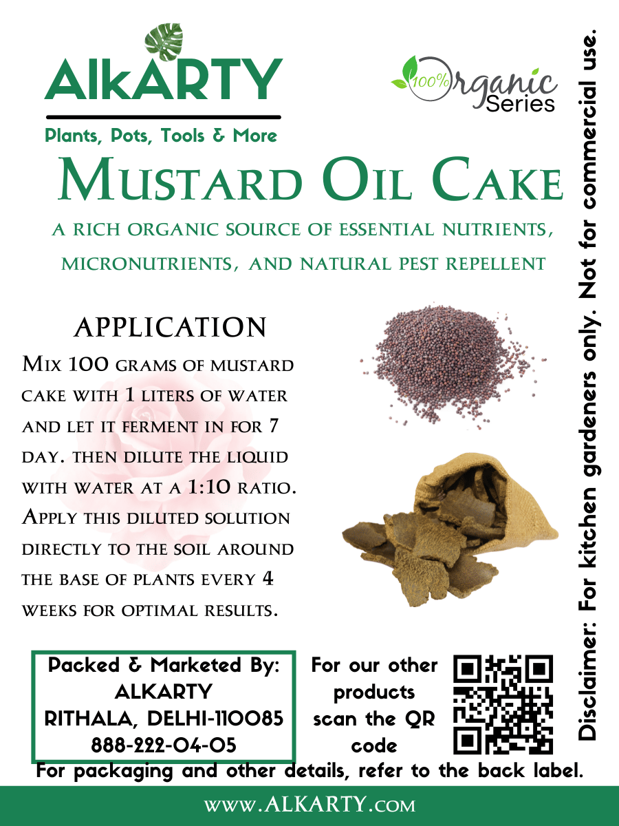 ORGANIC MUSTARD CAKE FERTILIZER 450 GARMS | SARSO KHALI FOR PLANTS