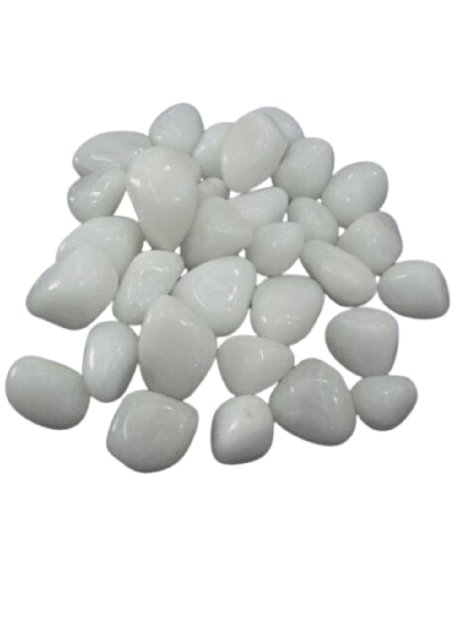 White Polished Pebbles (20-40 mm) – 1 kg