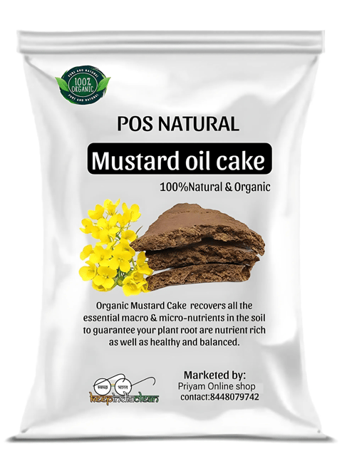 Pos Natural Mustard Oil Cake Organic Natural Fertilizer