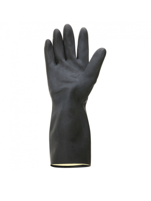 Rubber Flock Lined Safety Gloves