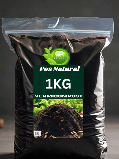 Pos Natural Organic Vermicompost for Plants Growth - 1kg