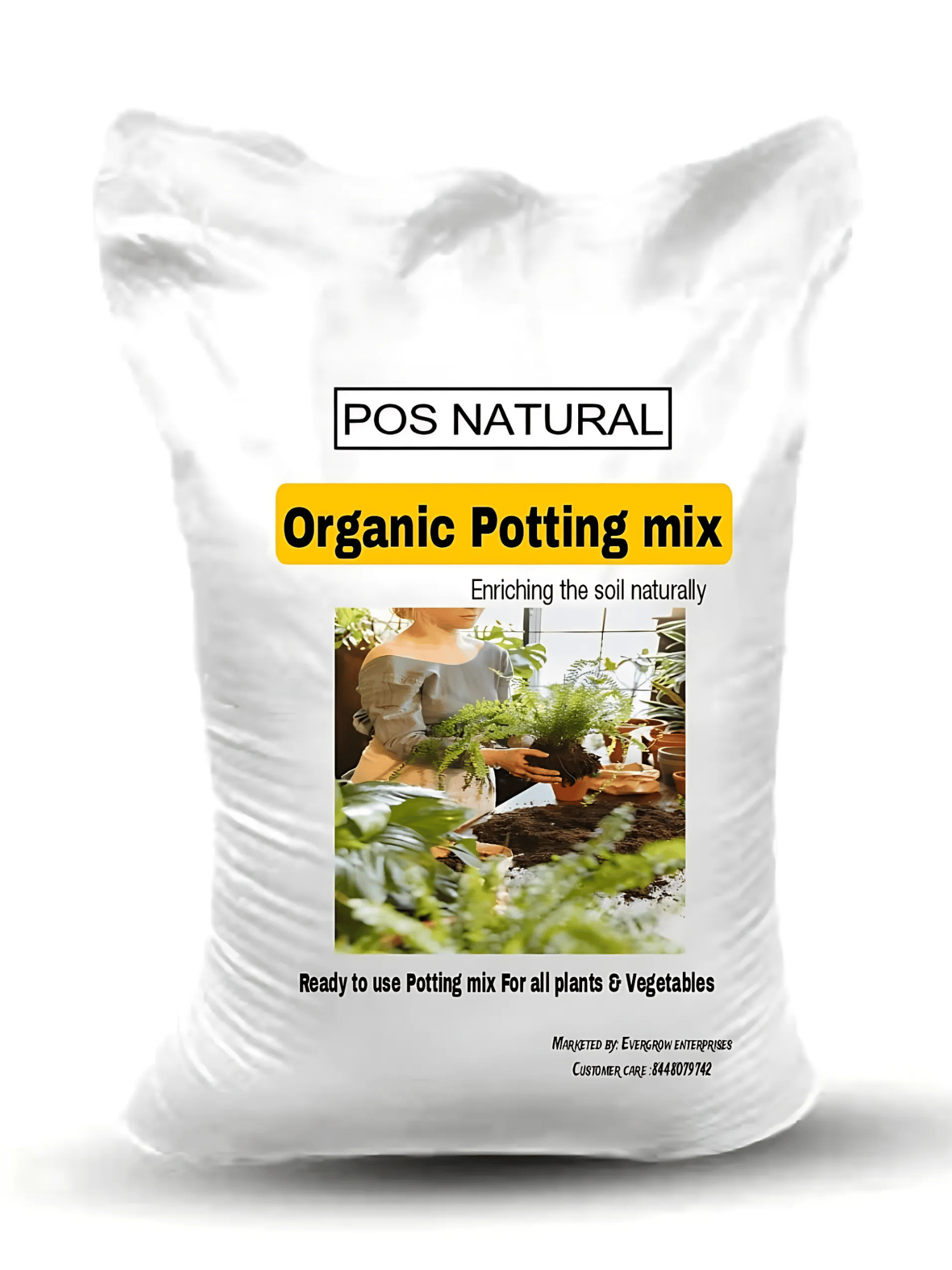 Pos Natural Organic Potting Mix for All Plants -5KG