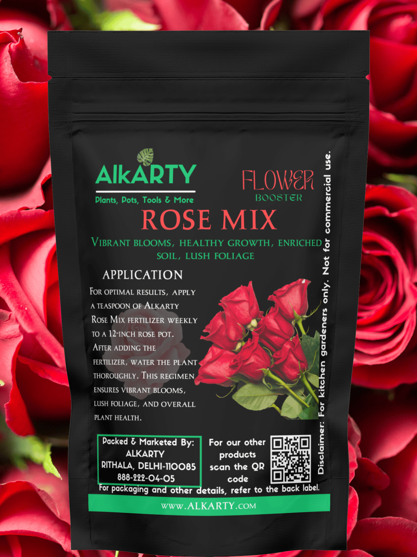 Rose Mix Fertilizer for Rose Plants (450 Grams)