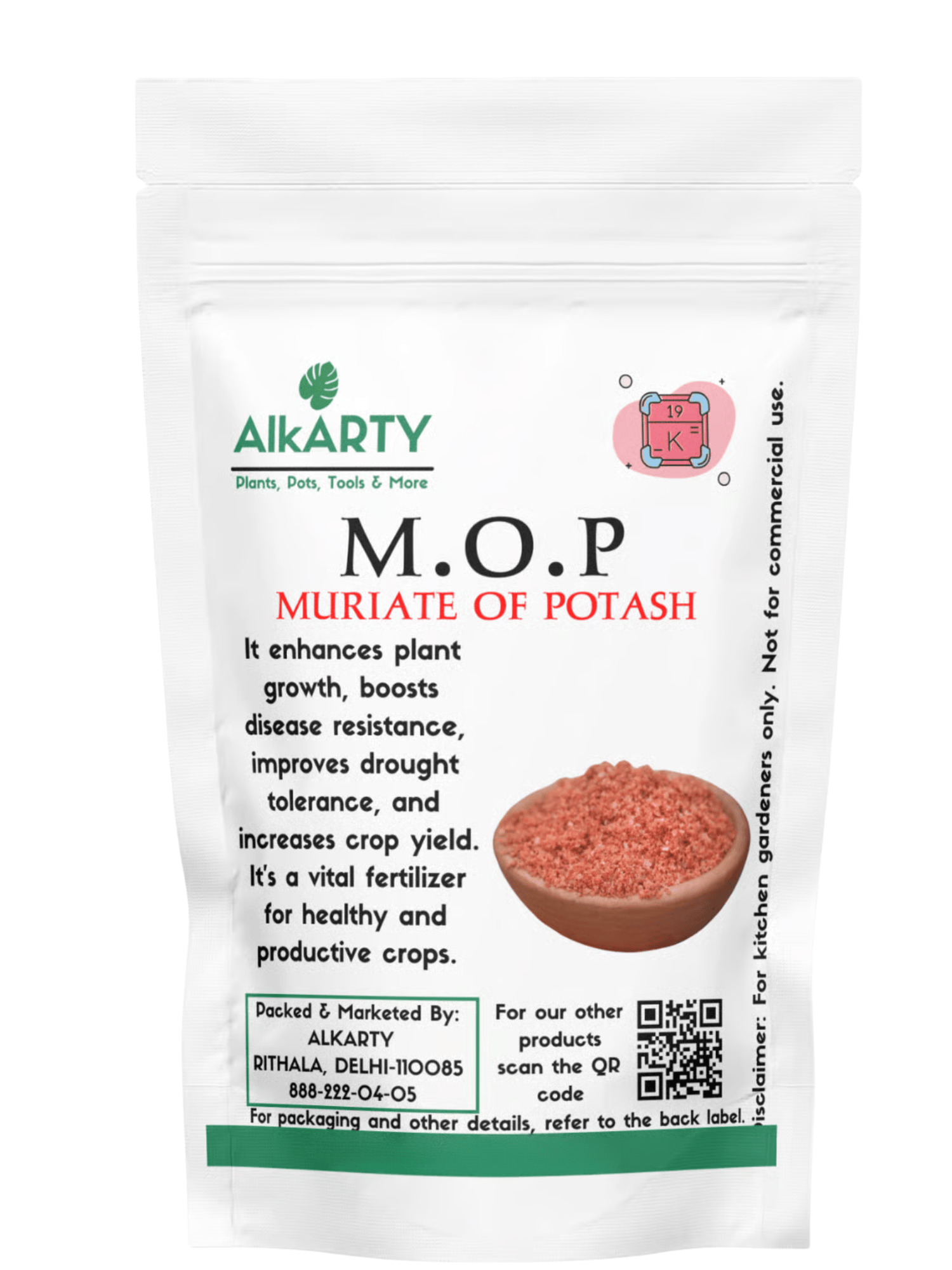 M.O.P Muriate Of Potash for Gardening Fruits & Vegetables 250 Grams