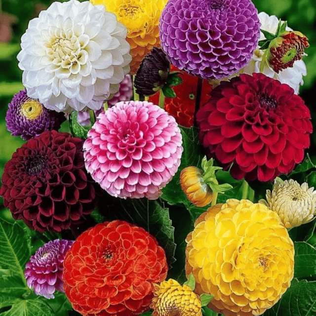 Zinnia Dahlia Mix Flower Seeds (Pack Of - 20 Seeds)